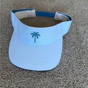 Light Blue Visor with Palm Tree Logo